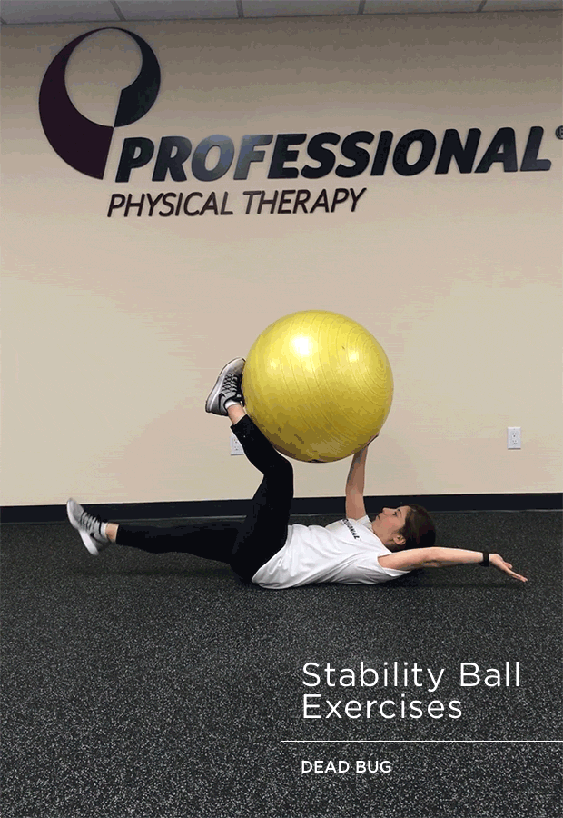 Stability Ball Exercises: Dead Bug