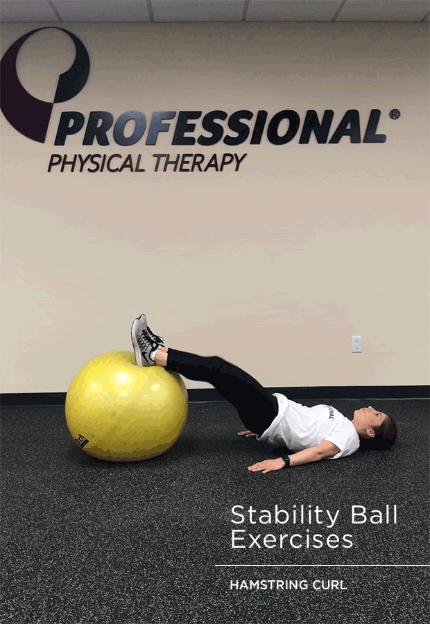 Stability Ball Exercises: Hamstring Curl